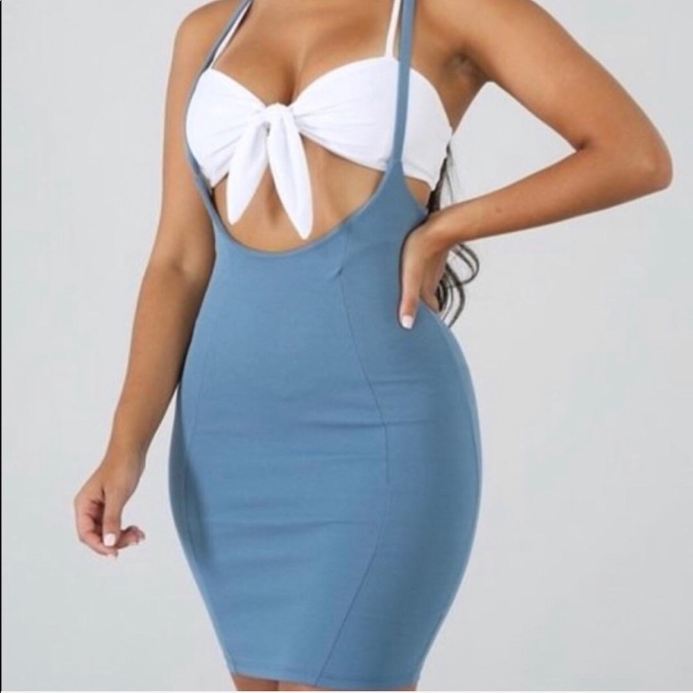Bow tie two piece dress